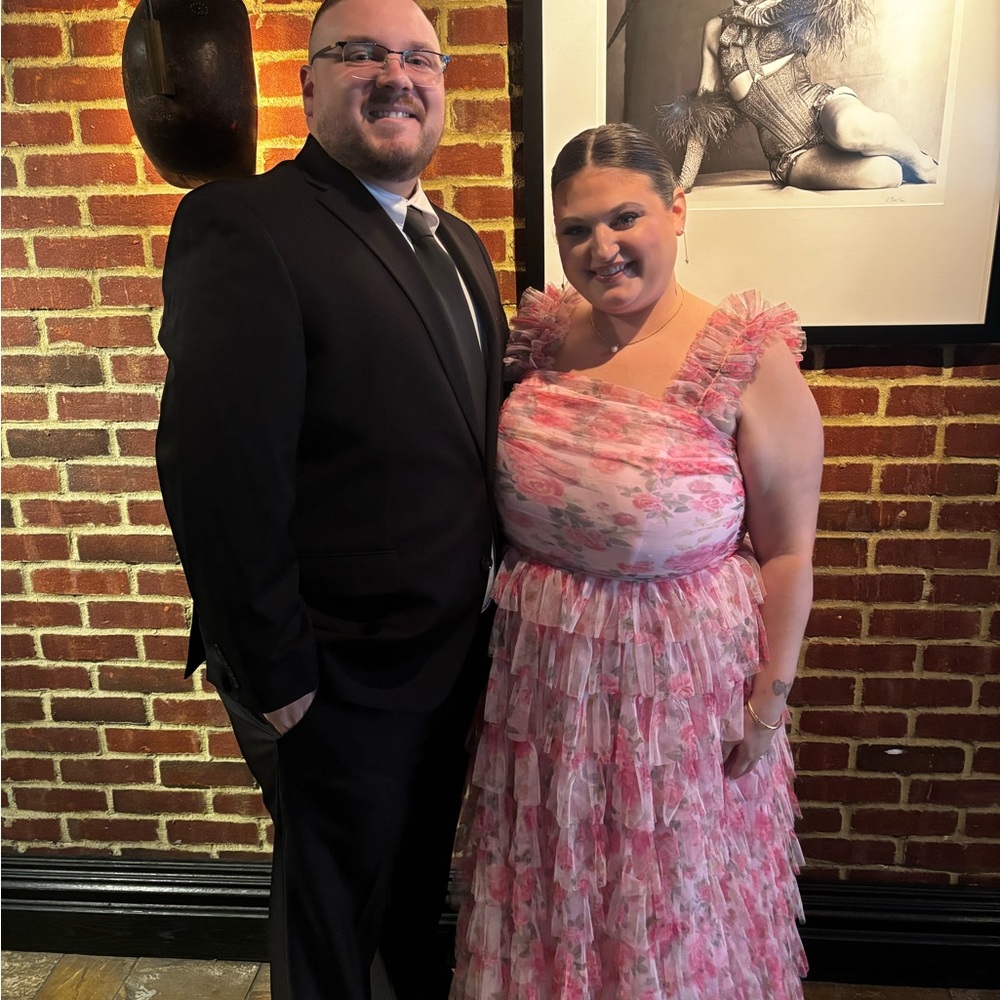 Floral Ruffled Wedding Guest Dress - Picture 3 of 4